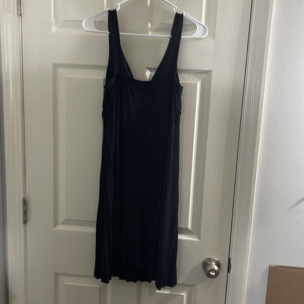 Enfocus Studio women's pleated sleeveless dress with beaded center accent, S/10P - Picture 6 of 10